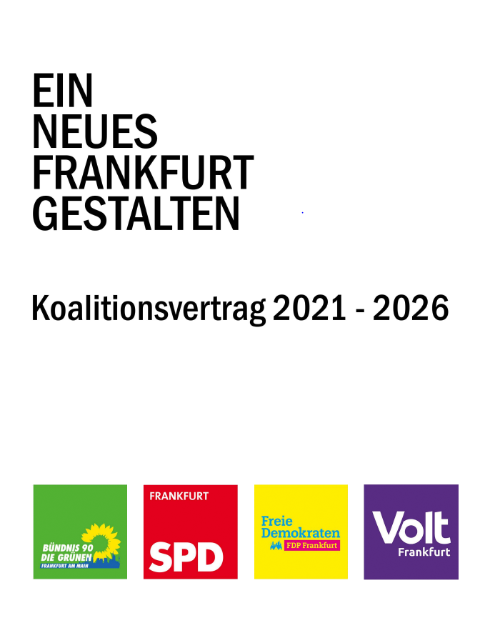 Logos der am Koalitionsvertrag beteiligten Parteien