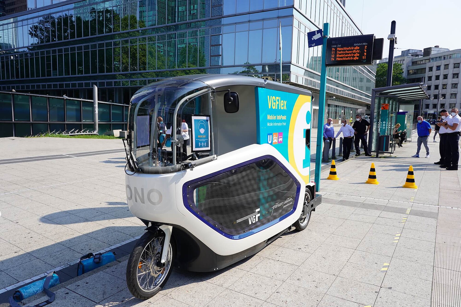 Lastenfahrrad VGFlex am Willy-Brandt-Platz.